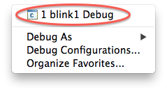 Select the debug configuration
